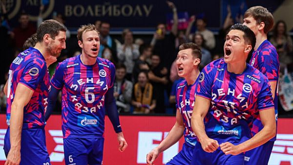Волейболисты казанского «Зенита» обыграли «Нефтяник» и одержали восьмую подряд победу в чемпионате России